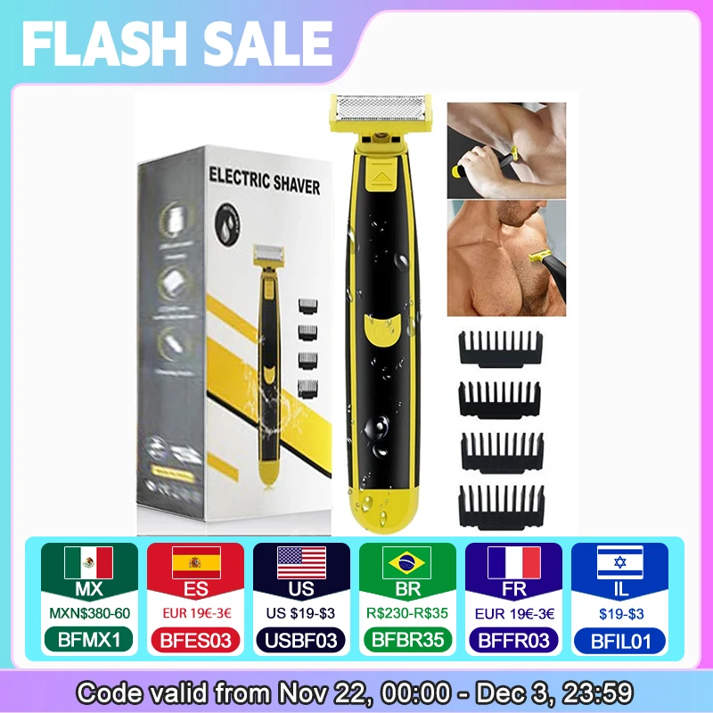 Intimate Haircut Mens Shaver Razor Sensitive Areas Shaving Machine Men Hair Removal Epilator Trimmer for Bikini Body