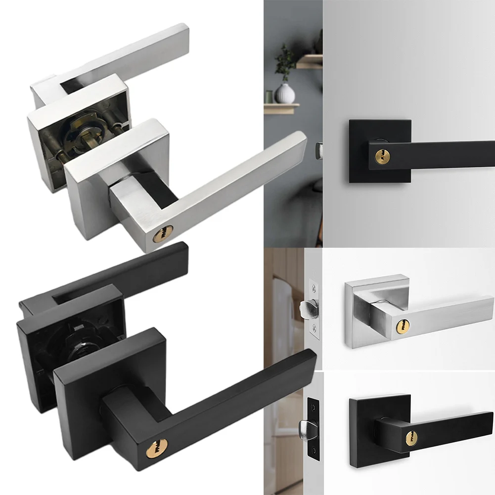 Lock Body Door Handle Lock Plastic Steel Door Hole Distance Mm Core Lock Body Mm Adjustable Lock Cylinder Door Handle Lock