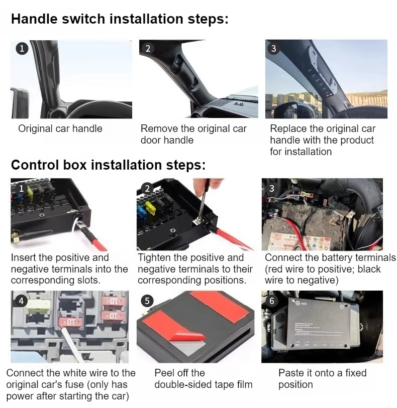 for Toyota Land Cruiser 80 Series LC80 6-Way Handle Switch Integrated Control Wireless Strobe High-Power Spotlight Switches detail image 6