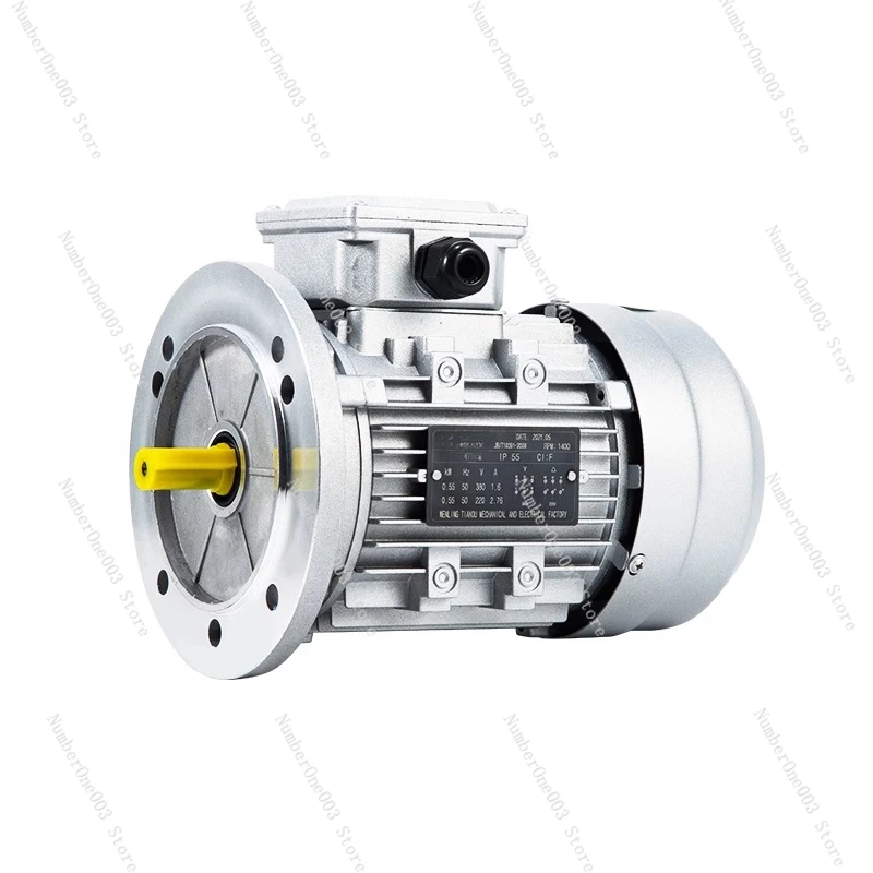 Three-phase 6-stage aluminum shell motor 0.25/0 37/0.55/0.75KW low speed 900 rpm