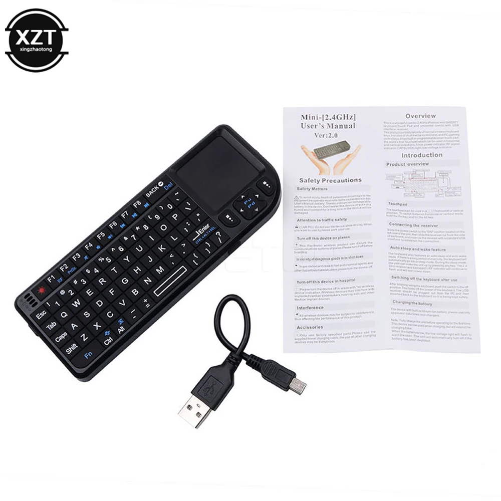 Wireless Keyboard 2.4G RF klawiatura 3 in1 Handheld With Touchpad Mouse For PC Notebook Smart TV Box клавиатура беспроводня
