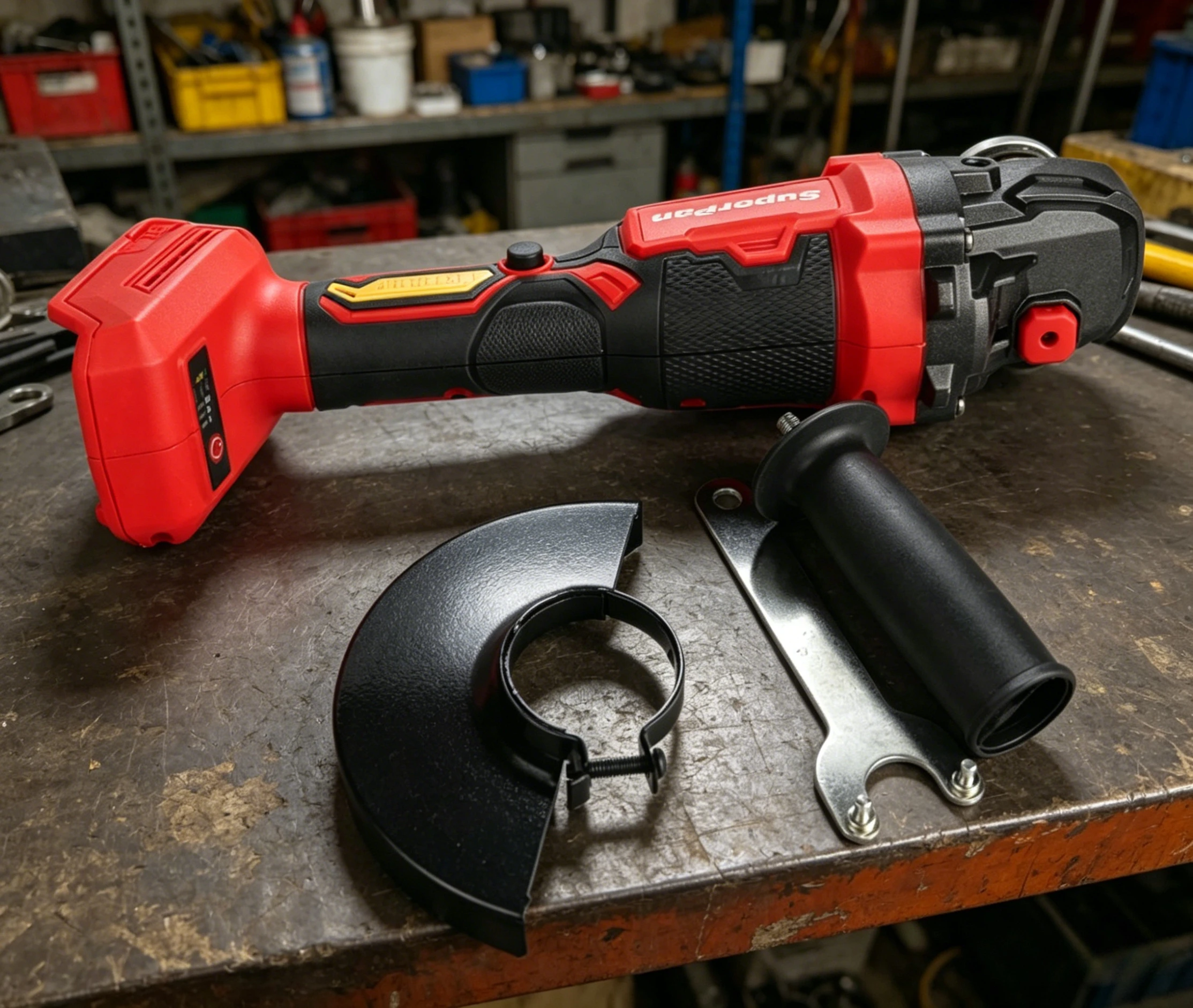 Cordless Angle Grinder, Ideal for Metal, Tile, Stone Cutting, Grinding, Rust Removal，For makita Battery