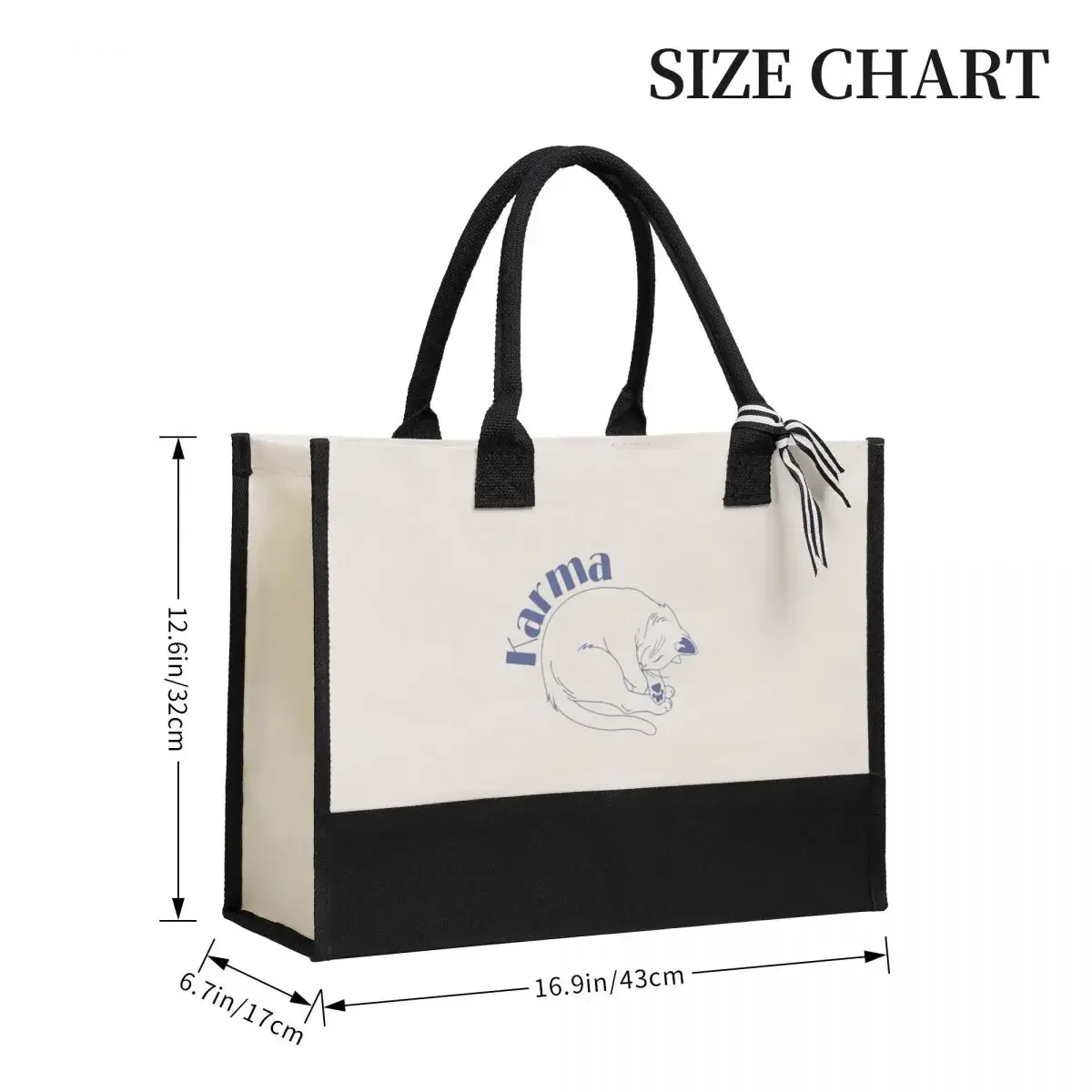 Canvas Gift Shopping Bag  Canvas Large Capacity Bag Customizable Quality Gifts