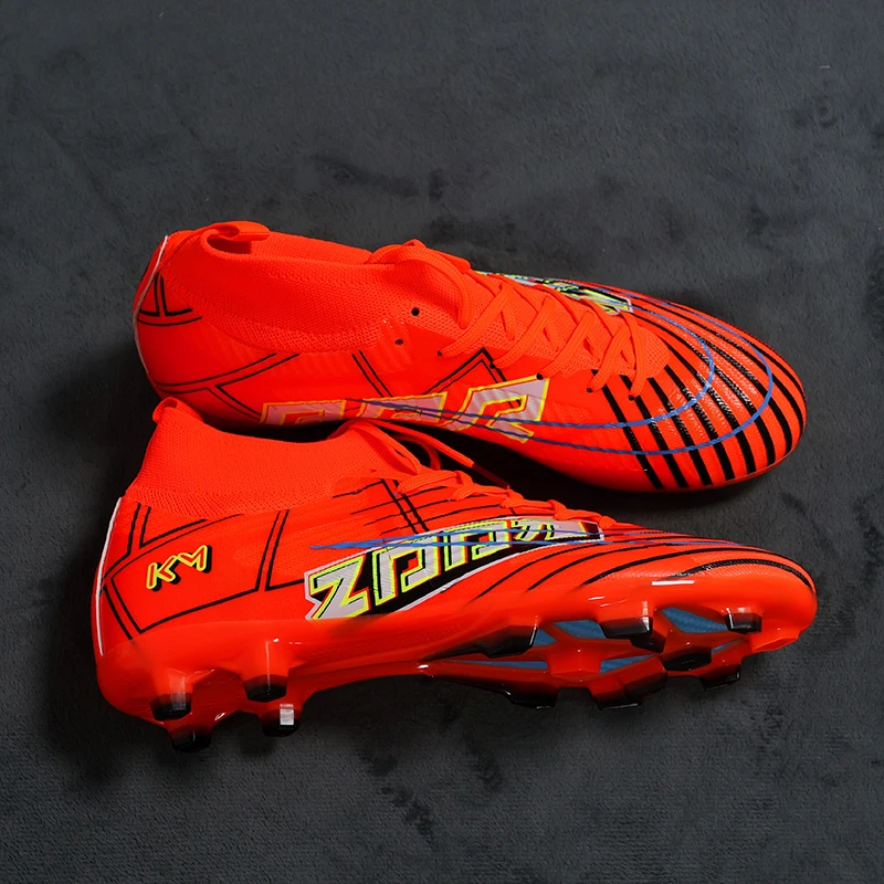 2285 High Quality Mens Soccer Shoes TF/FG Turf Soccer Cleats for Kids Sneakers Training Football Boots Chuteira Campo 35-45