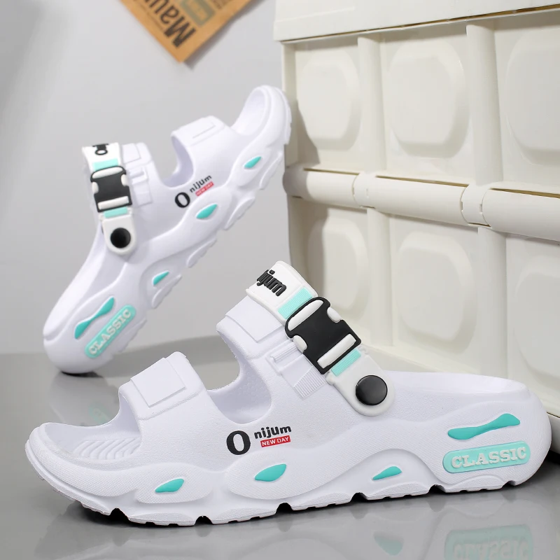 Summer Men's Beach Clogs Outdoor Sandals EVA Soft Breathable Slippers Slides Men Casual Water Garden Shoes Male Beach Sandals
