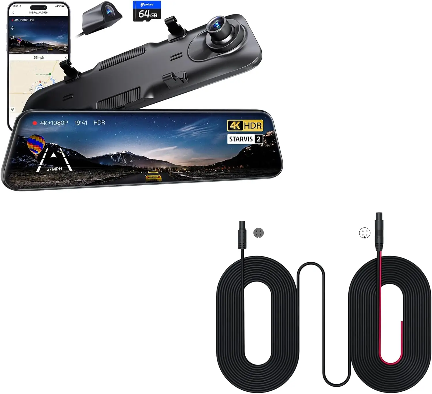 S12 Pro + كابل تمديد