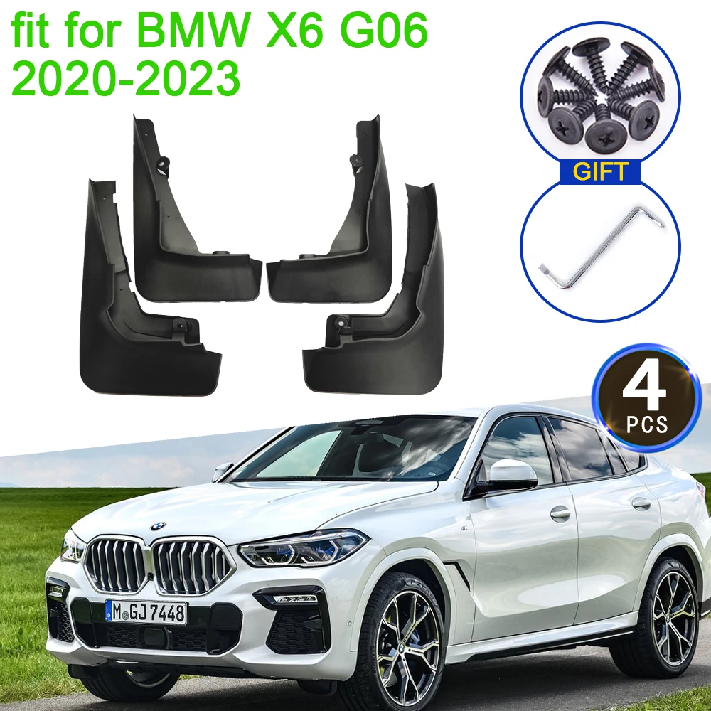 

For BMW X6 G06 2020 2021 2022 2023 Mudflap Mudguard Fenders Anti-splash Upguards Front Rear Wheel 4Pcs Car Stying Accessories