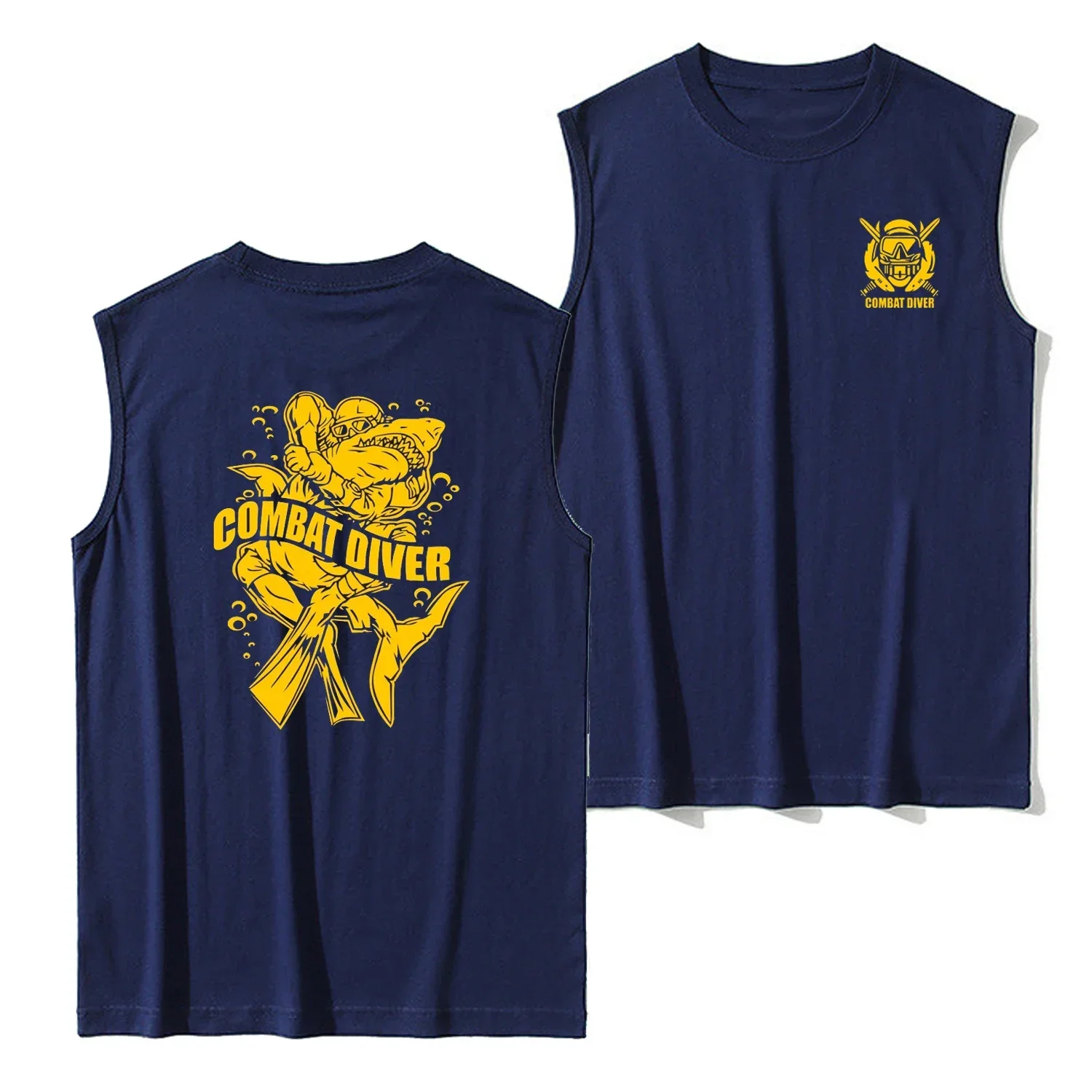 US Army Special Forces Combat Diver Tank Top New 100% Cotton O-Neck Summer Casual Mens Vests Sleeveless T-shirt Streetwear