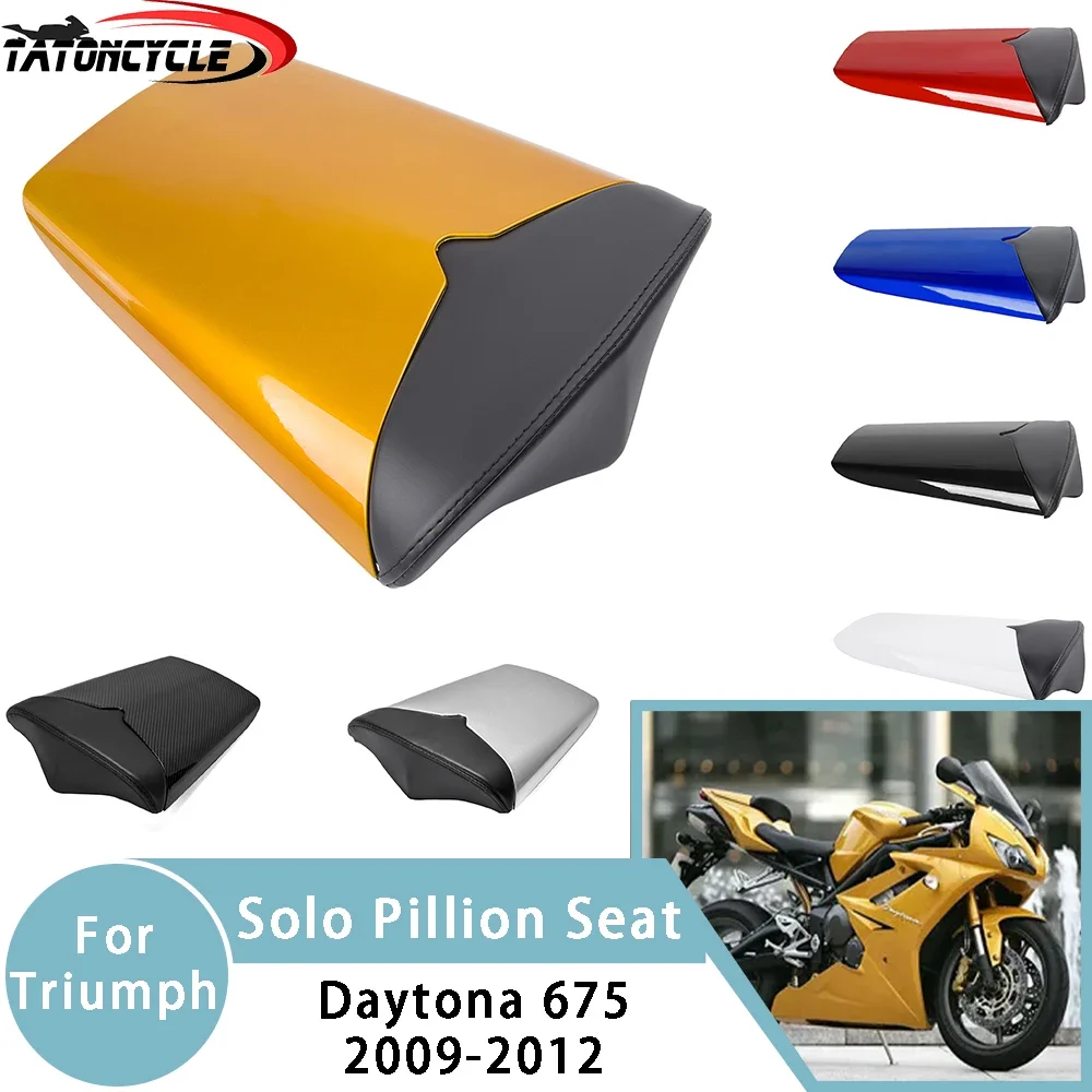 

For Triumph Daytona 675Cover Carbon Motorcycle Passenger Rear Solo Pillion Seat Cowl Gold Blue White Black Accessories 2009-2012
