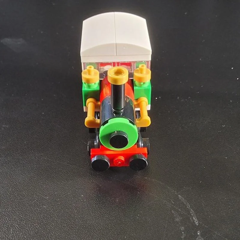 49 قطعة MOC الشتاء قطار عيد الميلاد تمديد نموذج مدرب اللبنات لعبة الهندسة المعمارية الهدايا الإبداعية التعليم عيد ميلاد الاطفال #4