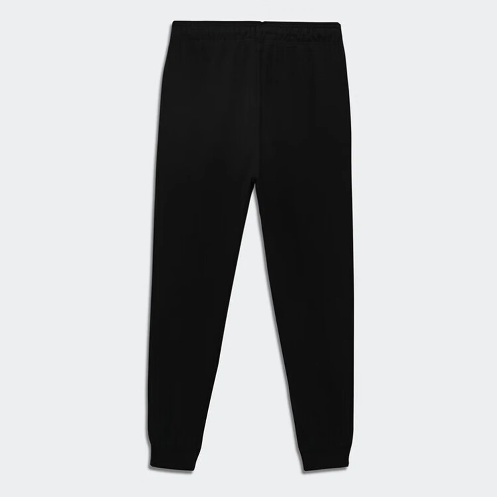 Adidas Men's Black Track Pants with Drawstring Waist and Brand Logo For Sports and Casual Wear