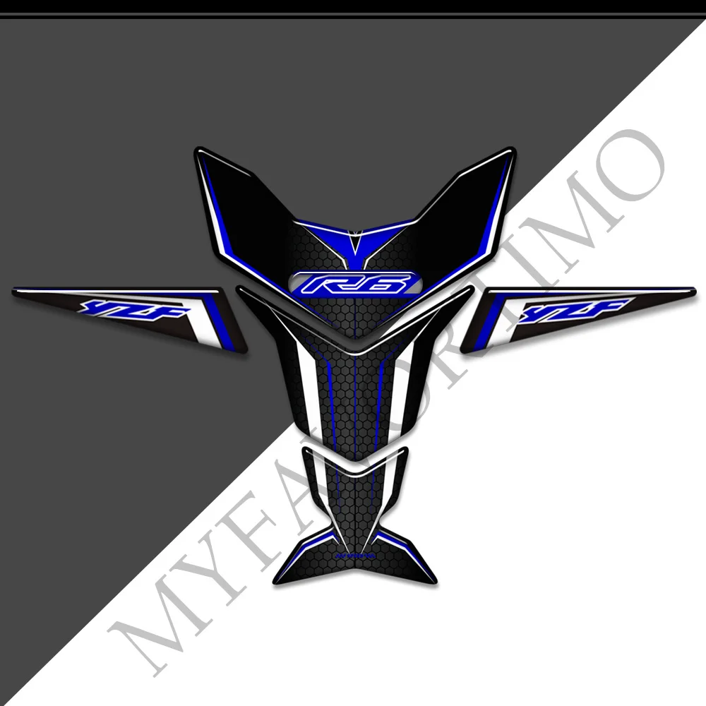 

For YAMAHA YZF-R6 YZFR6 YZF R6 Motorcycle Tank Pad Grips Gas Fuel Oil Kit Knee Fairing Fender Protector Stickers Decals