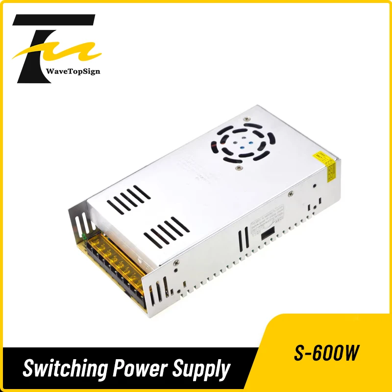 

WaveTopSign AC220 to 0-48V 600W Regulated DC Adjustable Switching Power Supply 12V 36V 48V 60V 110V 220V