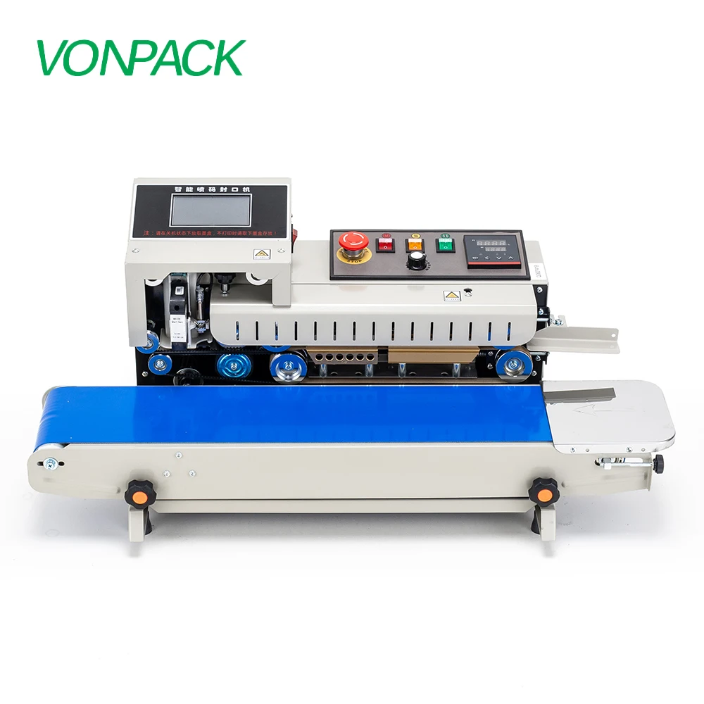 

VONPACK FR-1600 Multi-functional Desktop Spray Paint Sealing Machine Factory Plastic Bag Packaging Intelligent Sealing Machine