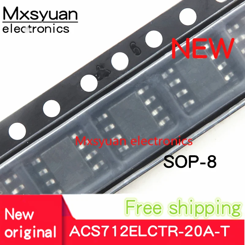 Новый оригинальный 10 шт. ~ 50 шт./лот ACS712ELCTR-20A-T ACS712ELCTR-20A ACS712TELC-20A ACS712T ACS712 SOP8