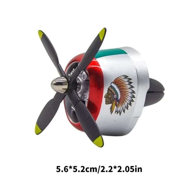 Fighter Plane Model Car Air Outlet Clip On Scent Diffuser With Moving Propeller And Scent H9EE
