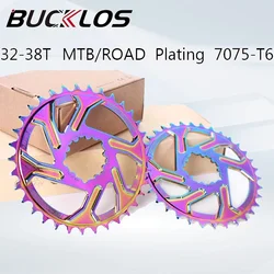 BUCKLOS Bicycle Chainwheel  Aluminum Alloy 32T 34T 36T 38T Mountain Bike Chain Ring for XX1 X9 XO X01 Mtb Part