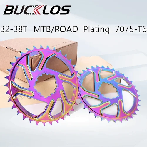 BUCKLOS rueda dentada de bicicleta aleación de aluminio 32T 34T 36T 38T anillo de cadena de bicicleta de montaña para XX1 X9 XO X01 pieza de Mtb