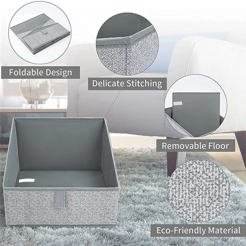 

ABWP-Closet Storage Bins For Shelves, For Organization, Closet Organizers And Storage