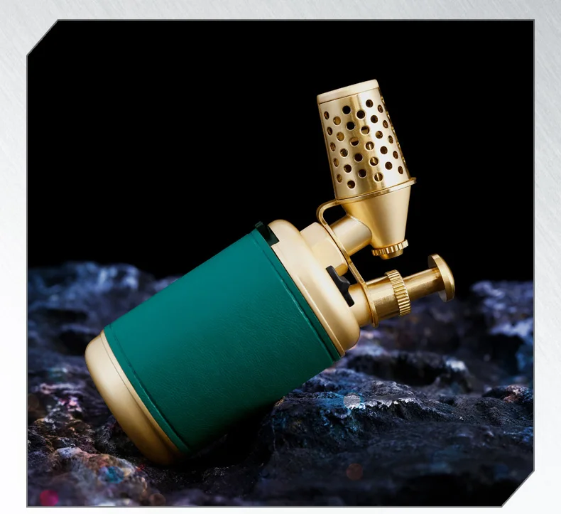 JOBON Multi-function Strong Gun Lighter Windproof Blue Flame One-touch Lock Fire Retro Appearance Design Cigar Lighter
