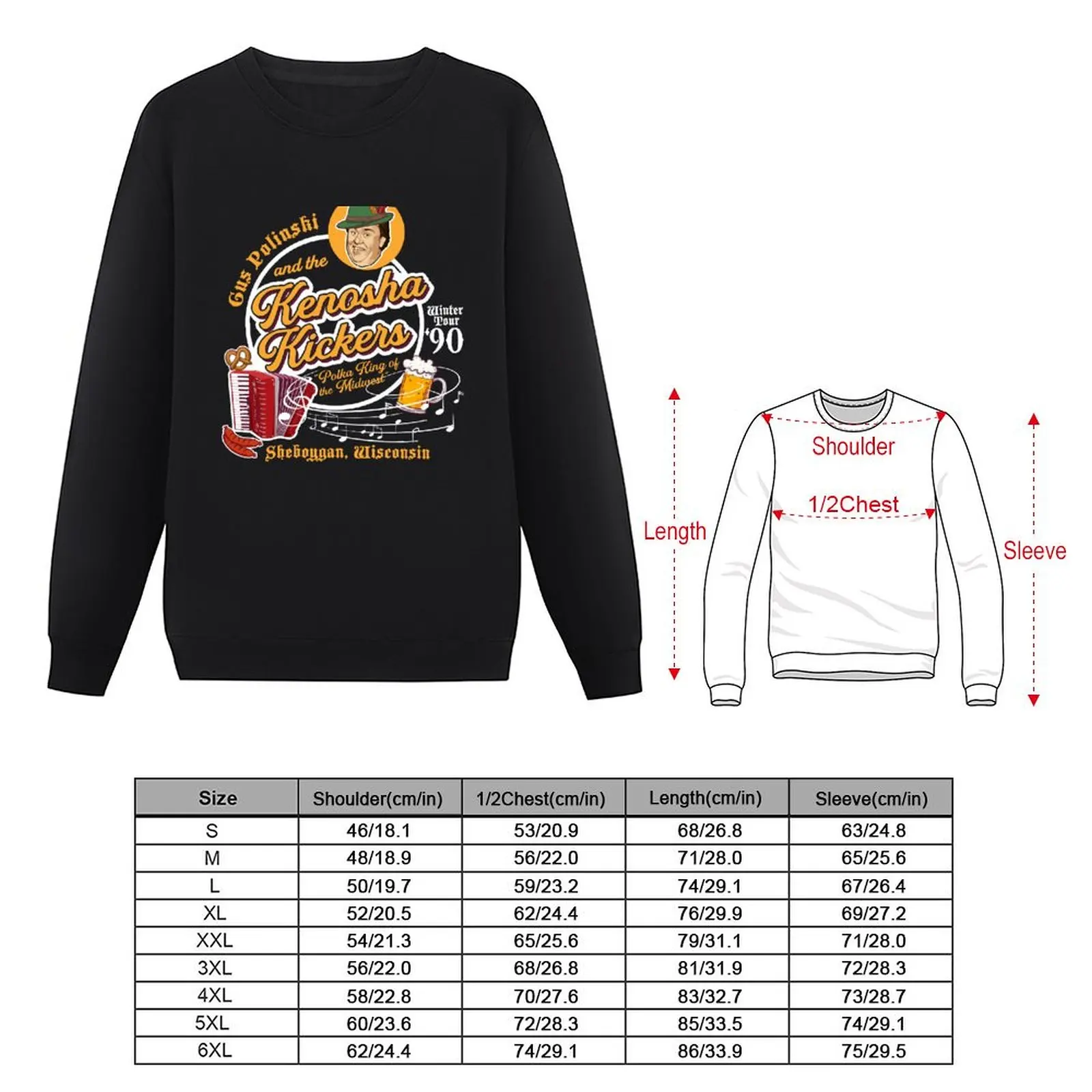 Gus Polinski and the Kenosha Kickers Sweatshirt winter clothes autumn new products oversize sweatshirts