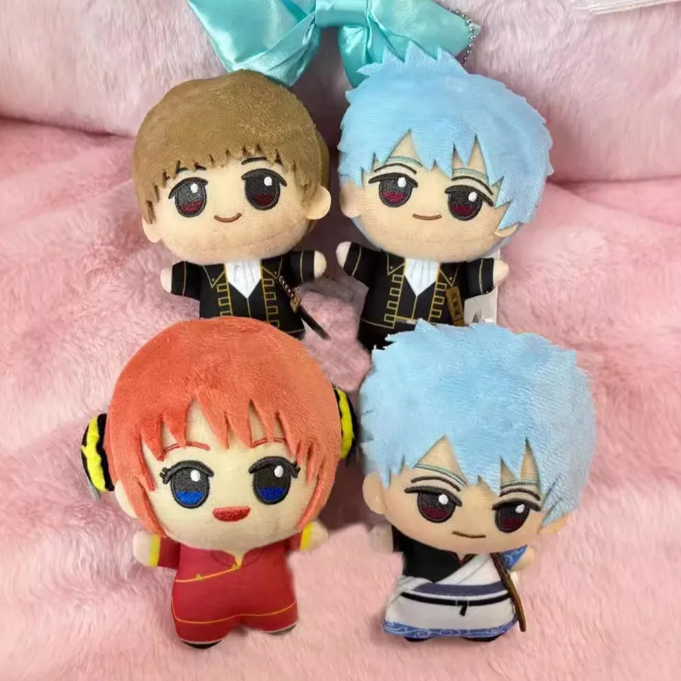 

GINTAMA Peripheral Sakata Gintoki Q Version Anime Plush Doll Bag Pendant Kamui Keychain Ornament Ornament Children Gift