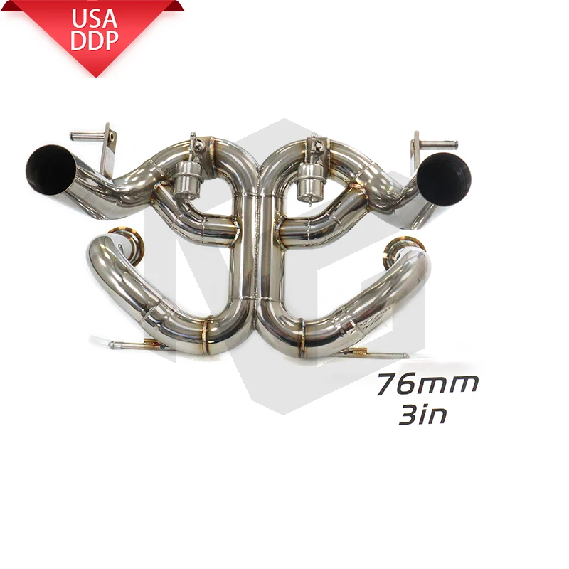 

ING Ss304 Straight-through with valve Catback for Lamborghini Aventador S LP770 SVJ Exhaust Parts