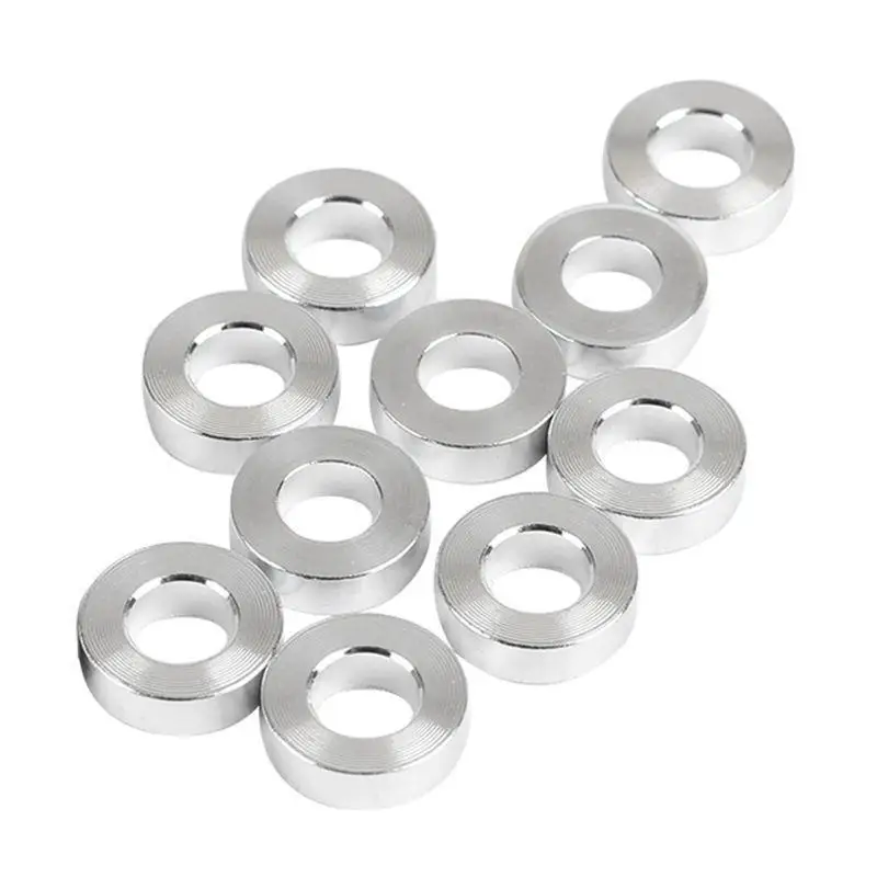 

Y1UB 10x Flat Round Washers Gaskets Aluminum Spacers 3D Printer,DIY Model Accessories