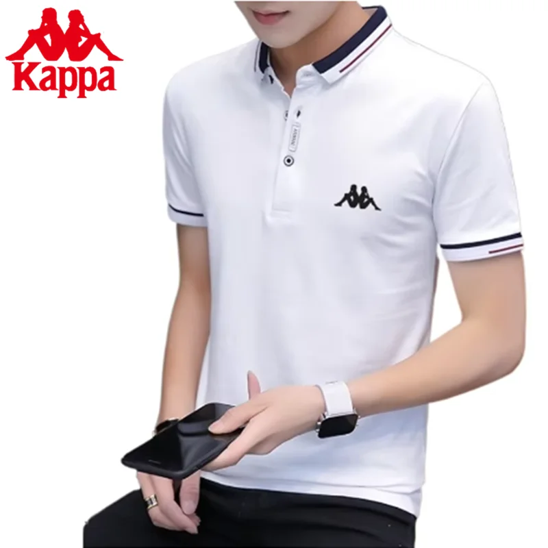 Kappa Summer Short-sleeved T-shirt Men's Clothing New POLO Shirt Slim Cotton Half-sleeve Casual Trend Business POLO T-shirt Tops