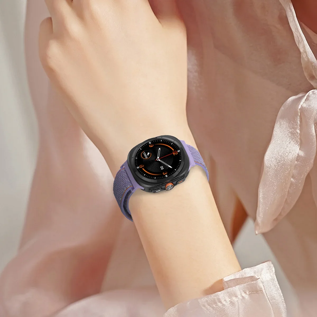 삼성 갤럭시 워치 8 44mm 40mm 클래식 교체용 나일론 스트랩, 스포츠 워치 밴드, 워치 8 클래식 밴드용