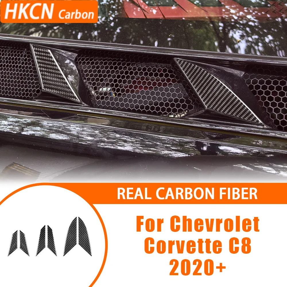 

Carbon Fiber Car Accessories Engine Sides Air Vent Panel Interior Cover Tirm Modified Sticker For Chevrolet Corvette C8 2020+