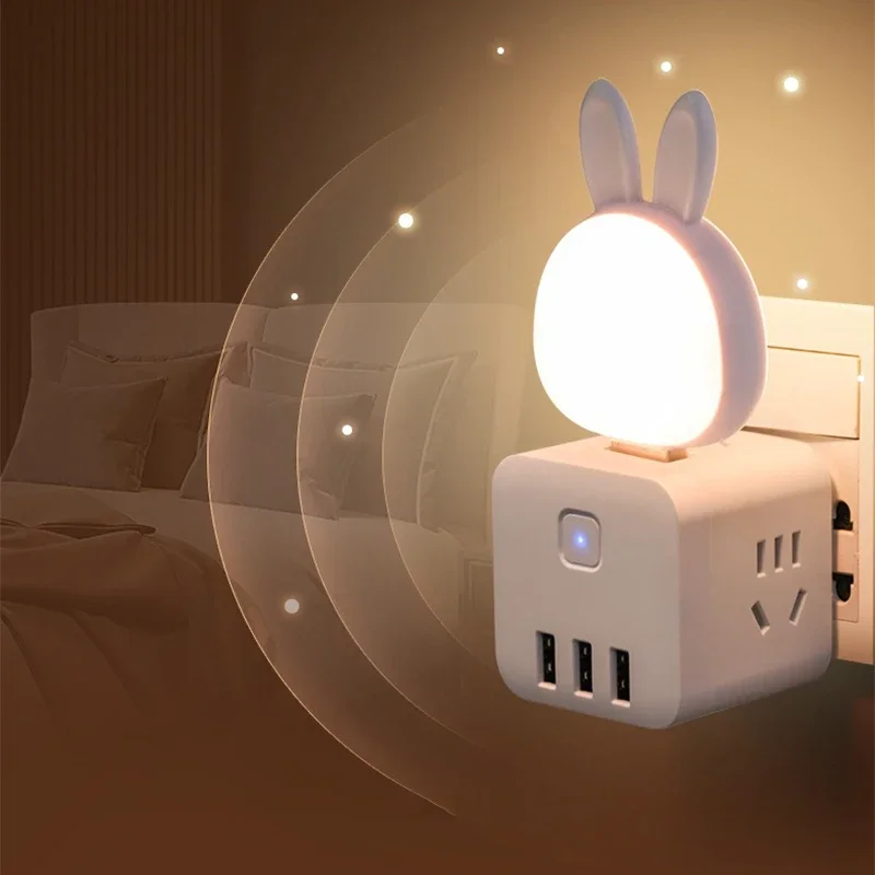 USB Table Lights Night Light Dormitory Bedside Book Lamp Eye Protection Student Study Reading Portable Direct Plug Night Light