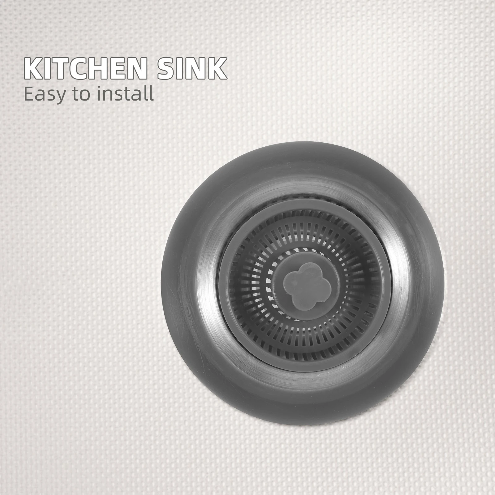 

Stainless Steel Drain Sink Drain Strainer Basket Stopper Filter Leak Proof Kitchen Sink Strainer Basket Easy Install Food Trap