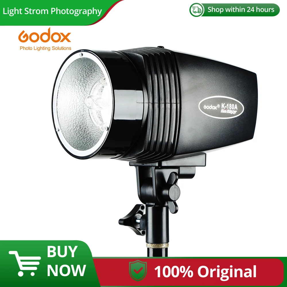 Godox K-180A 180W Monolight Photography Photo Studio Strobe Flash Light Head (Mini Master Studio Flash)