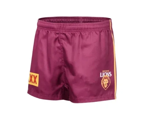 2024 BRISBANE LIONS HOME GUERNSEY SHORTS - MENS Size: S--5XL ( Print name and number )