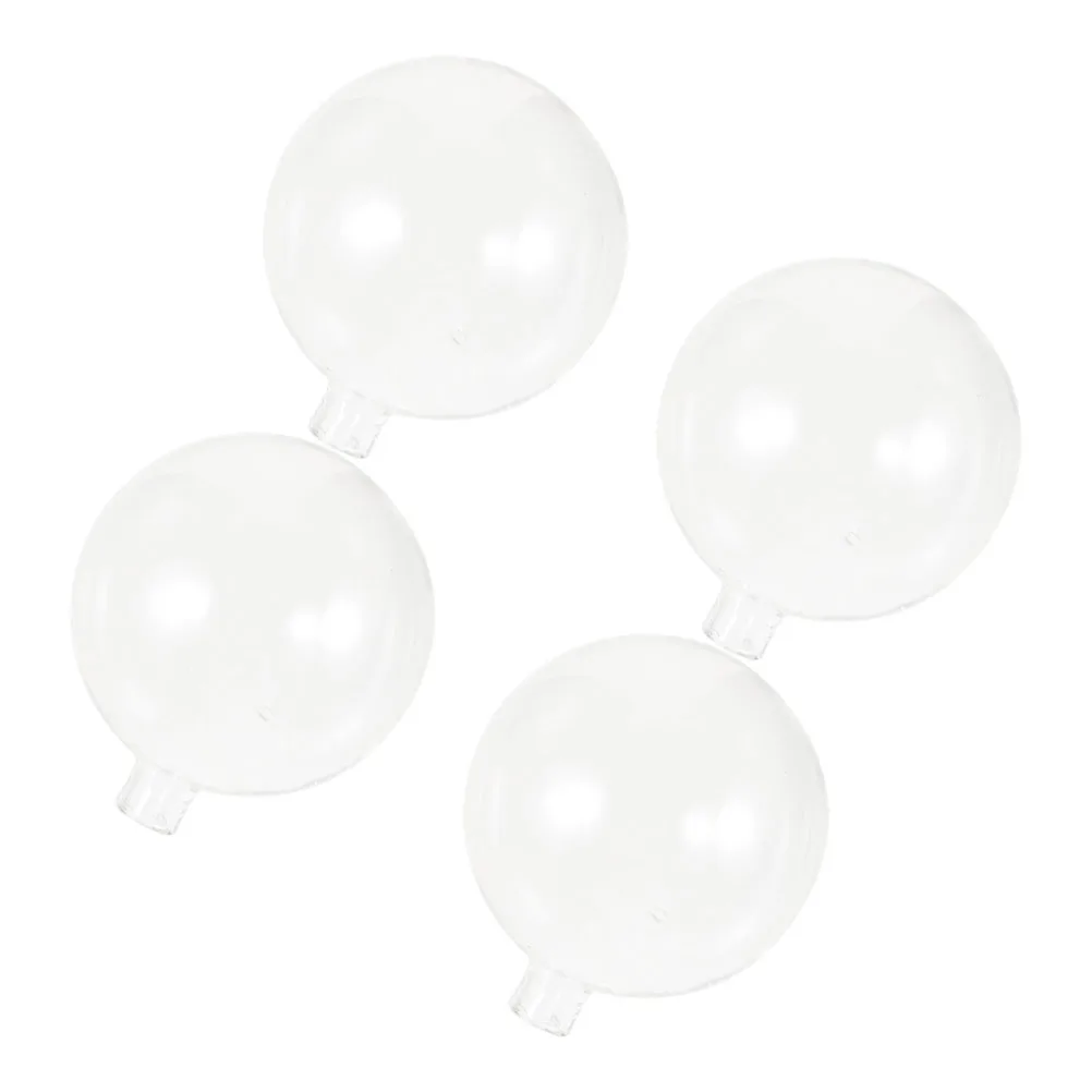 4Pcs Glass Lamp Shade Round Ball Cover Modern Design Pendant Light Fixture Replacement Enhances Room Ambiance Elegantly