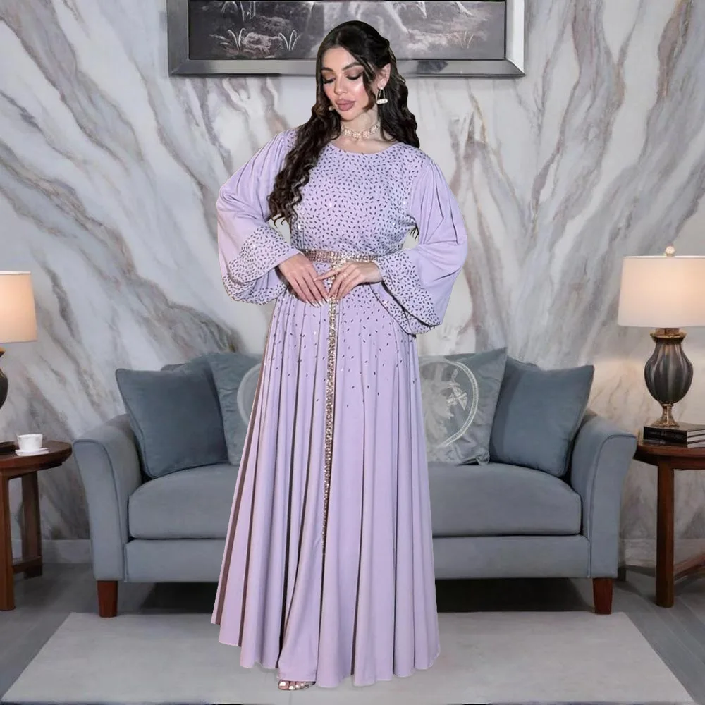 Evening Dresses Arab Long Robe Embroidery Muslim Women Party Jalabiya Eid Ramadan Morocco Dubai Abayas Kaftan Islam Vestidos New