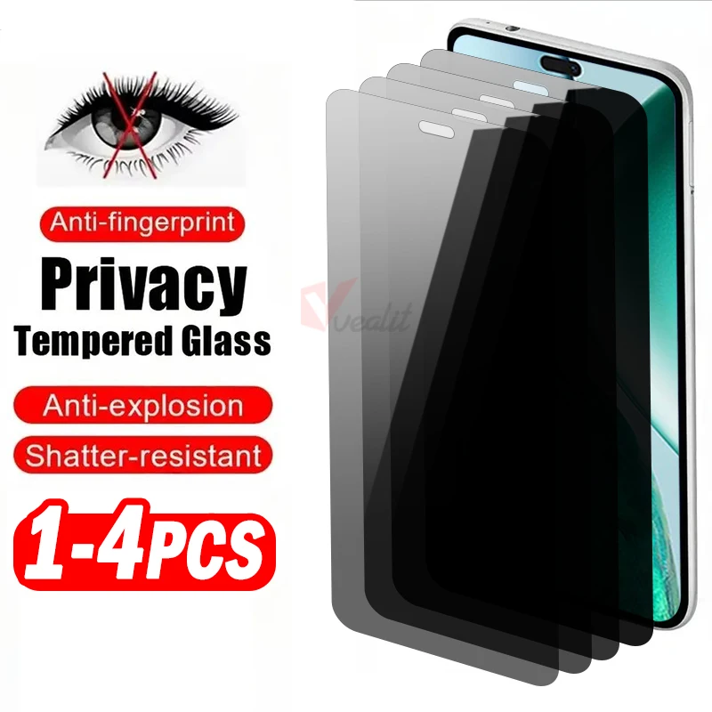 

1-4pcs Anti-spy Privacy Tempered Glass Screen Protector for Honor X8c X7d X7c X6c X8b X7b X6b X5b X8a X7a X6a Screen Protector