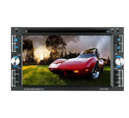 Produsen profesional pemutar Dvd mobil sistem Android 2 Din Radio mobil 6.2 inci layar sentuh pemutar musik Mp5 untuk mobil