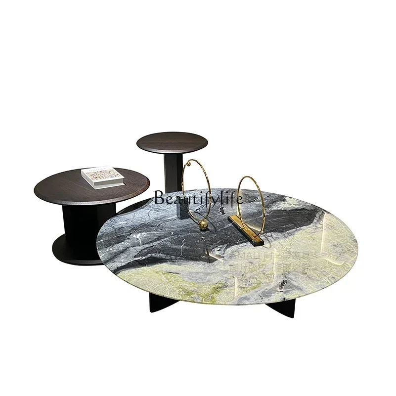 

FG26Italian Jane Luxury Lauren Black Gold Natural Marble Coffee Table