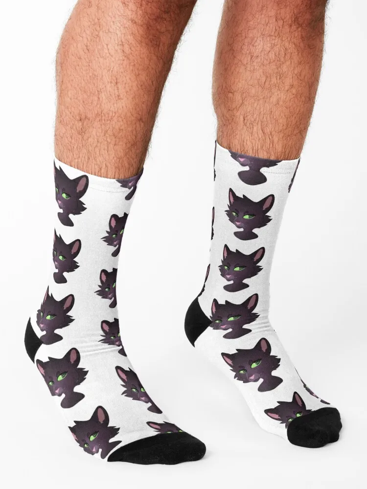 Hollyleaf Warrior Cats Socks هدايا الشتاء جورب التدفئة الهيب هوب الجوارب النسائية والرجال