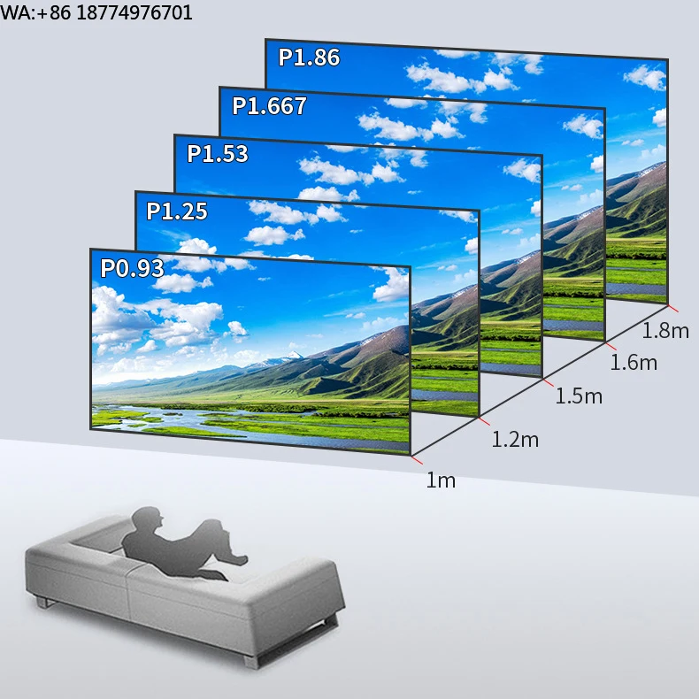 150x168.75mm Indoor P1.25 COB Full Color LED Video Wall Panel Module High-Resolution 4K 1920Hz Refresh Rate High-End LED Display
