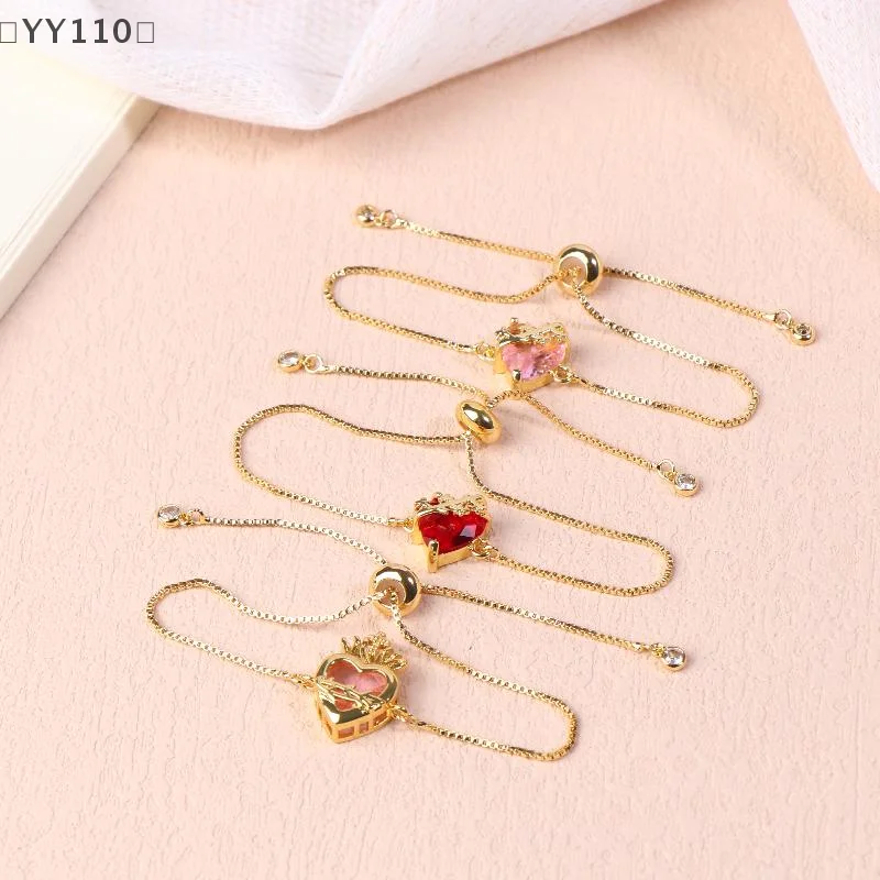 [[YY110] سوار على شكل قلب يسوع المقدس للنساء والفتيات تصميم جديد لهب شوكة أساور قابلة للتعديل مجوهرات هدايا الحفلات