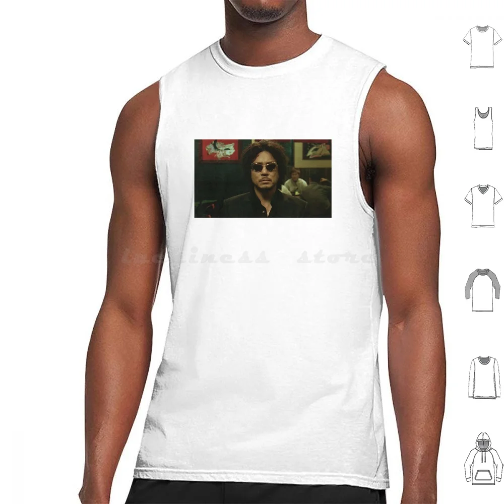 Oldboy (2003) – Oh Dae-Su In The Sushi Restaurant Tank Tops Druck Baumwolle Oldboy Koreanischer Film Kino Filme 2003