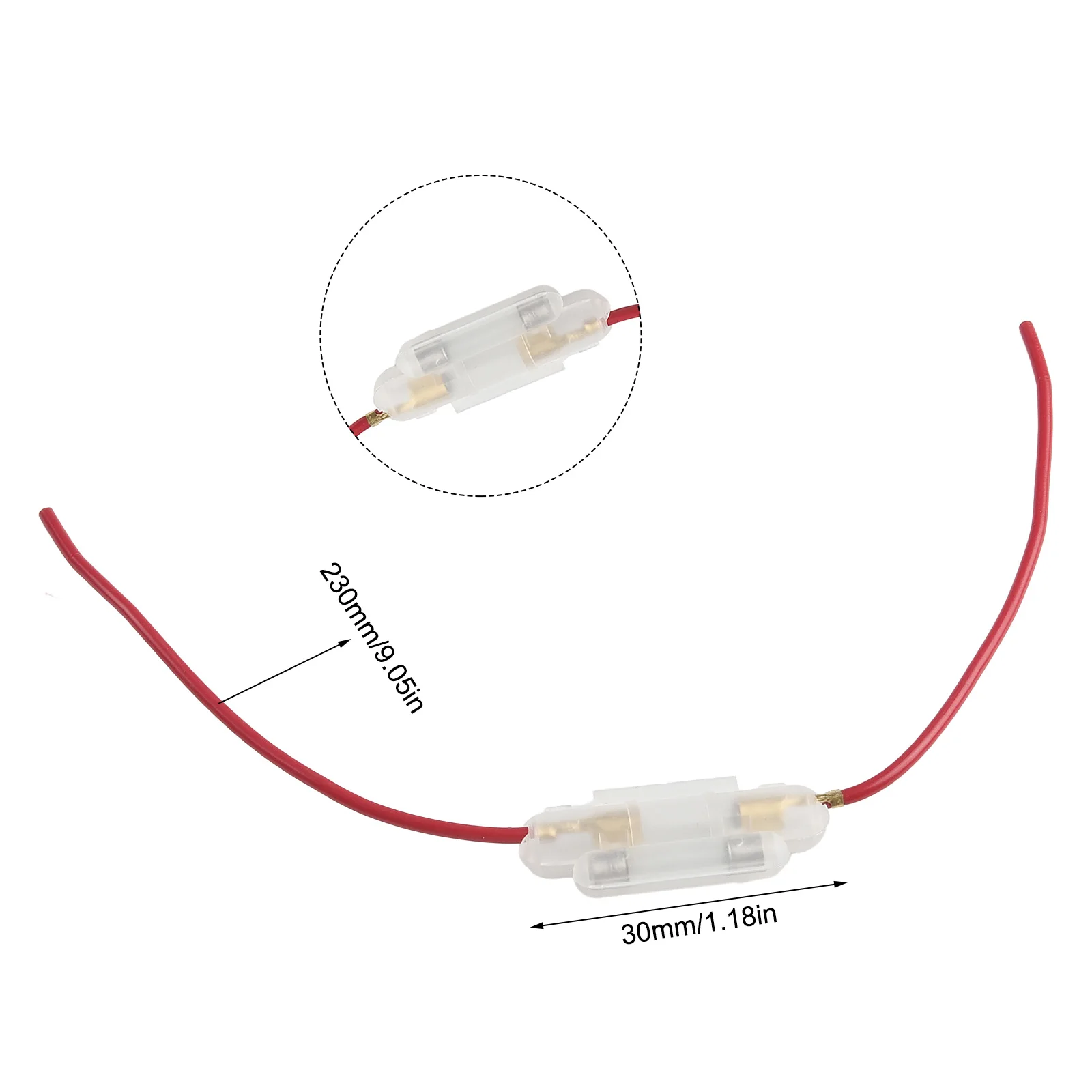 Double Line Fuse Box Scooter Scooter Fuse Truck Wire Length 230MM Double Wire Fuse Motorcycle Plastic+metal Power Fuse Car