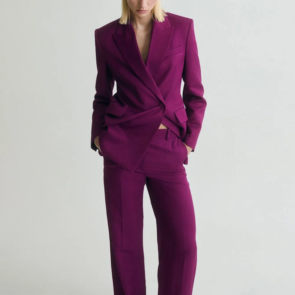 

2025 комплекты из 2 предметов, деловой повседневный женский костюм, куртка, брюки, блейзер, комплекты офисной женской официальной одежды, Trajes De Mujer Elegante