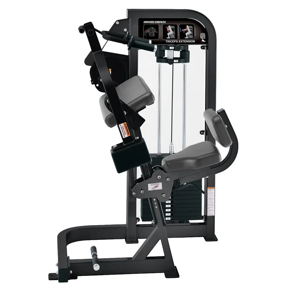 Commercial Fitness Equipment Power Training Arm Muscle Pin Loaded Seated Triceps Extension Machine