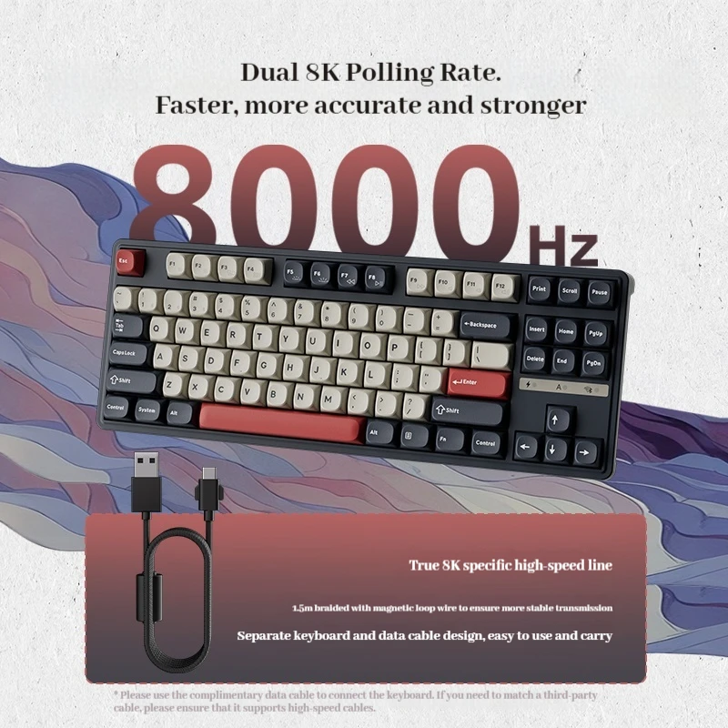 SKN QINGLONG 87 メカニカルキーボードトライモードガスケット構造デュアル 8k ポーリングレートホットスワップ RGB E スポーツオフィスゲーミングキーボード