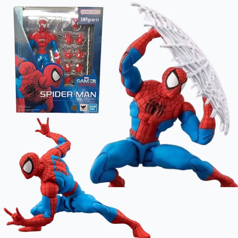 W magazynie KO SHFiguarsts Spider Man Gamerverse Figurki Akcji Kolekcjonerskie Figurki Akcji Anime Zabawki