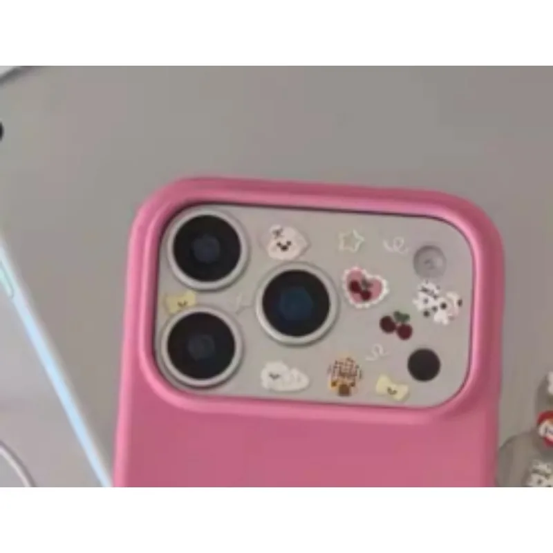 Sweet Bunny Bear DIY Material Sticker Accessories for Mobile DIY Phone Case Personalized Decoration Camera Bow Cute Design